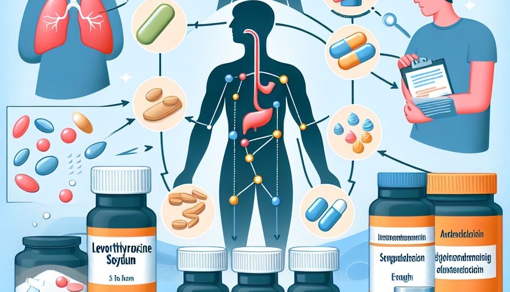 Wechselwirkungen von Nahrungsergänzungsmitteln mit Levothyroxine sodium.